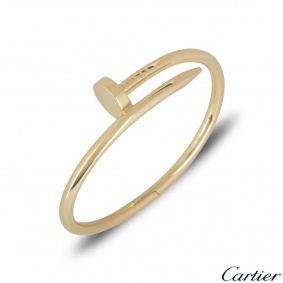 Cartier Yellow Gold Plain Juste Un Clou Bracelet Size 20 B6048220